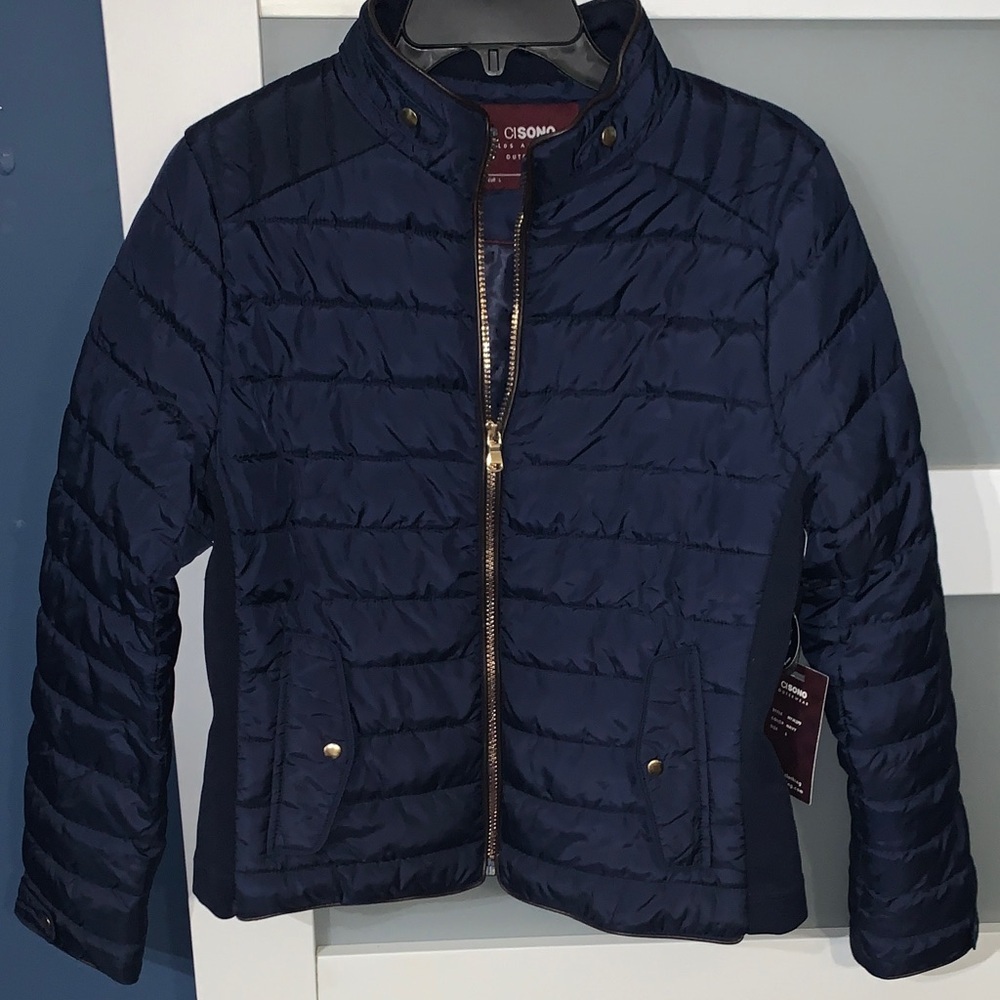 Ciso Women's Navy Puffer Jacket